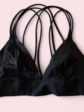 Victoria's Secret Black Strappy Triangle Bralette